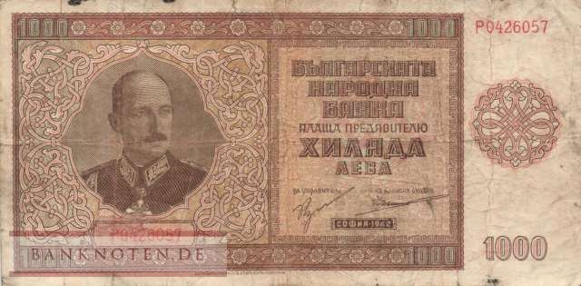 Bulgarien - 1.000  Leva (#061a_VG)