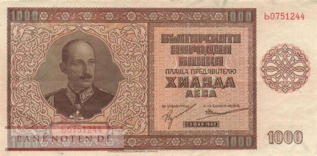 Bulgarien - 1.000  Leva (#061a_XF)