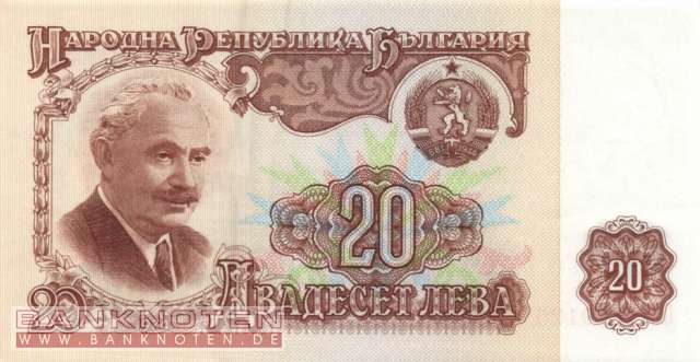 Bulgarien - 20  Leva (#097b_UNC)