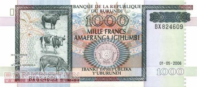 Burundi - 1.000 Francs (#039d_UNC)
