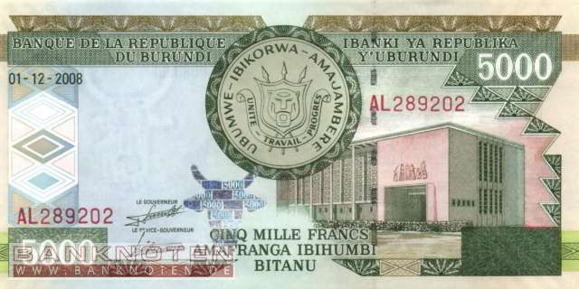 Burundi - 5.000  Francs (#048a_UNC)