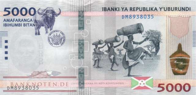 Burundi - 5.000  Francs (#058a_UNC)
