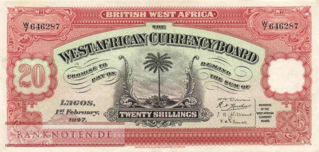 Britisch Westafrika - 20  Shillings (#008b_AU)