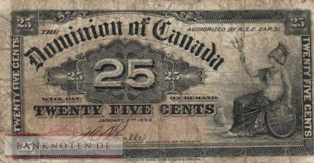 Canada - 25  Cents (#009b_VG)