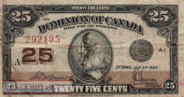 Canada - 25  Cents (#011b_F)