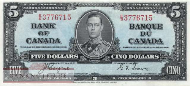 Canada - 5  Dollars (#060c_XF)