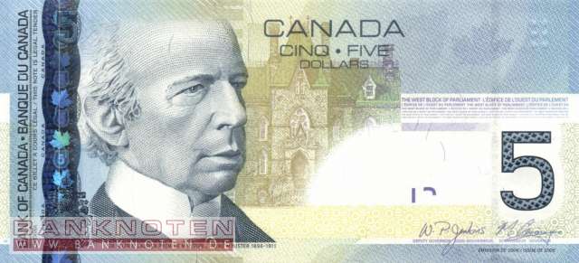 Canada - 5  Dollars (#101Ab_UNC)