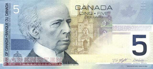 Kanada - 5  Dollars (#101b_UNC)
