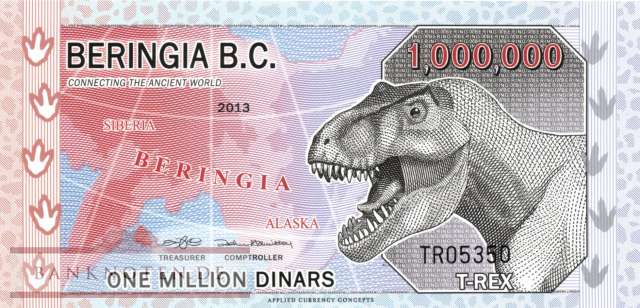 Beringia B.C. - 1 Million Dinars - Privatausgabe (#914b_UNC)