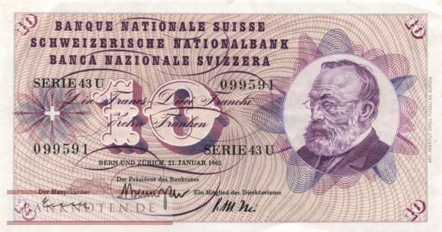 Schweiz - 10  Franken (#045j-U41_VF)