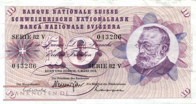 Schweiz - 10  Franken (#045s-U42_VF)