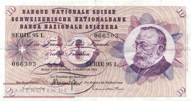 Schweiz - 10  Franken (#045t-U45_VF)