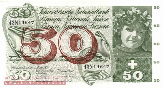 Schweiz - 50  Franken (#048m-U45_UNC)