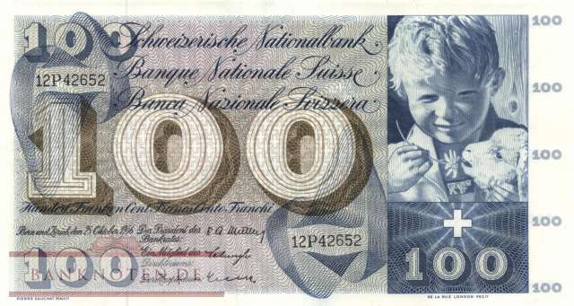Schweiz - 100  Franken (#049a-U34_XF)