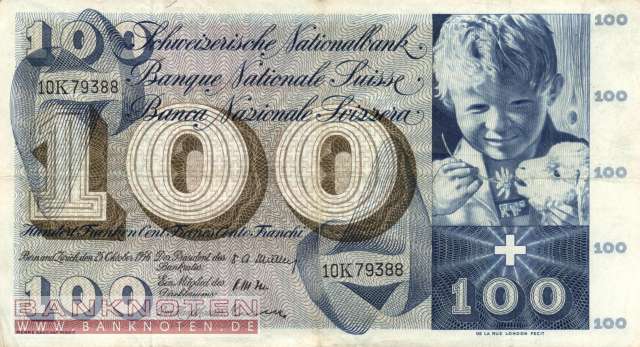Schweiz - 100  Franken (#049a-U38_F)