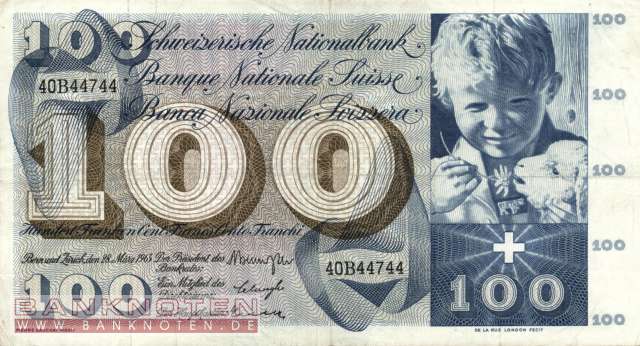 Schweiz - 100  Franken (#049e-U39_VF)