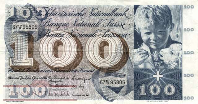 Switzerland - 100  Franken (#049l-U43_VF)