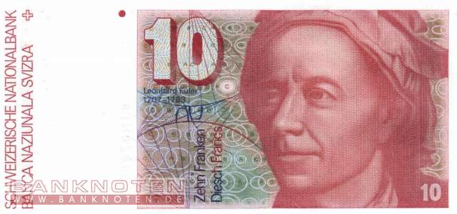 Schweiz - 10  Franken (#053c-U54_UNC)