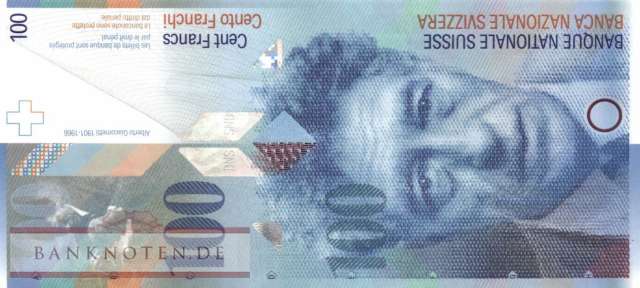 Schweiz - 100  Franken (#072i-U77_UNC)