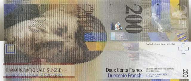Switzerland - 200  Franken (#073d-U77_UNC)