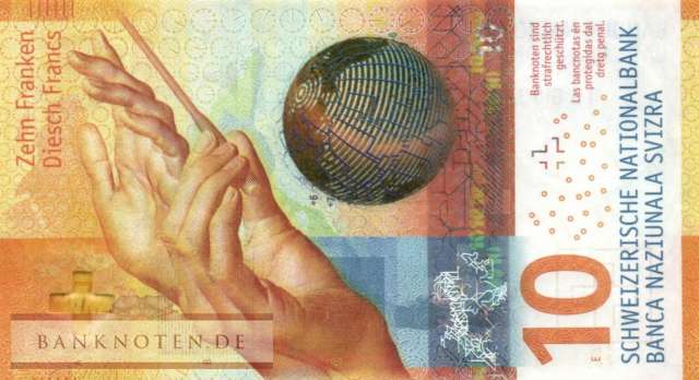 Switzerland - 10  Franken (#075a_UNC)
