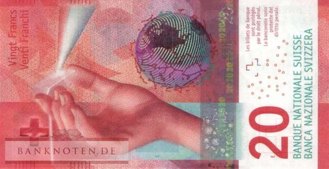 Schweiz - 20  Franken (#076f_UNC)