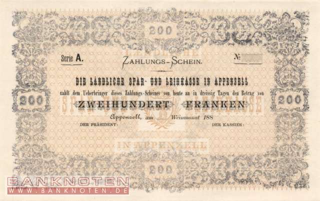 Banknoten De Switzerland 200 Franken S999 Au Banknoten