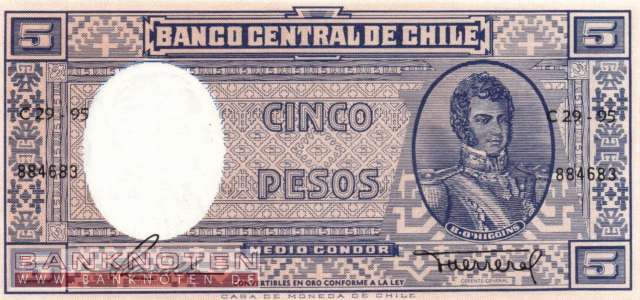 Chile - 5  Pesos (#119-U1_UNC)