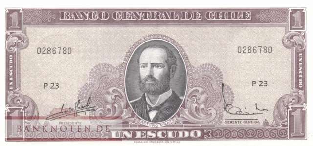 Chile - 1  Escudo (#136-U2_UNC)