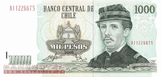 Chile - 1.000  Pesos (#154g-08_UNC)