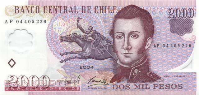 Chile - 2.000  Pesos (#160a_UNC)