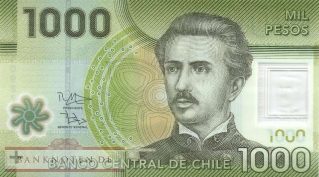 Chile - 1.000  Pesos (#161e_UNC)