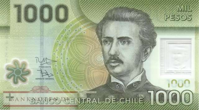 Chile - 1.000  Pesos (#161g_UNC)