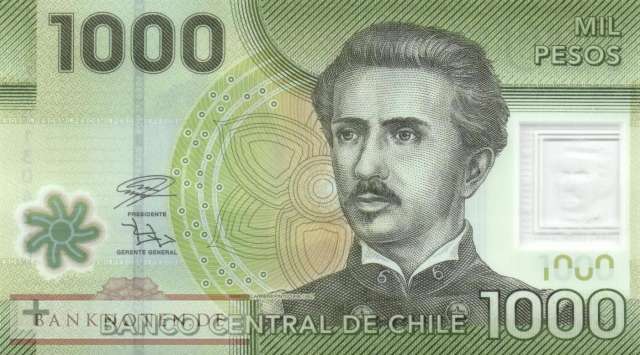 Chile - 1.000  Pesos (#161i_UNC)
