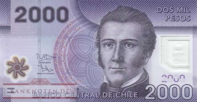 Chile - 2.000  Pesos (#162d_UNC)