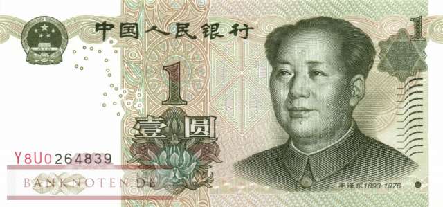 China - 1  Yüan (#895b_UNC)