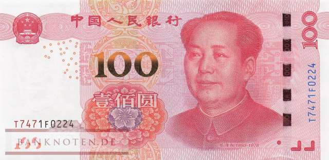 China - 100  Yüan (#909-5_UNC)