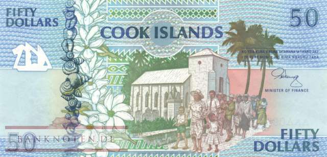 Cook Islands - 50  Dollars (#010a_UNC)