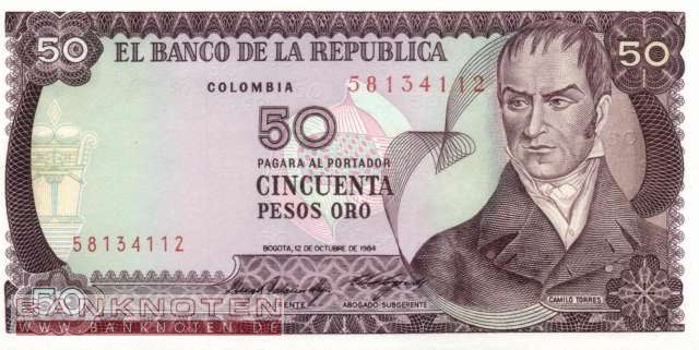 Kolumbien - 50  Pesos Oro (#425a-84_UNC)