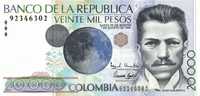 Kolumbien - 20.000  Pesos (#448c_UNC)