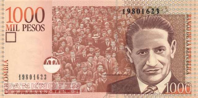 Kolumbien - 1.000  Pesos (#450g_UNC)