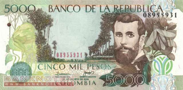 Kolumbien - 5.000  Pesos (#452k_UNC)