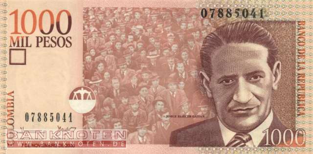 Kolumbien - 1.000  Pesos (#456d_UNC)