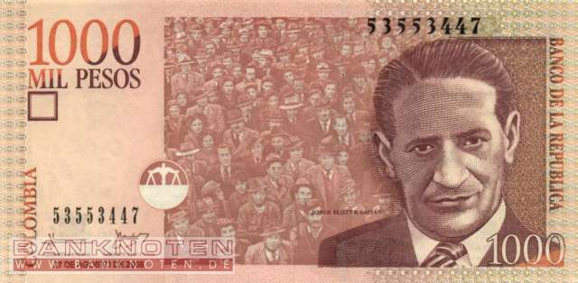Kolumbien - 1.000  Pesos (#456j_UNC)