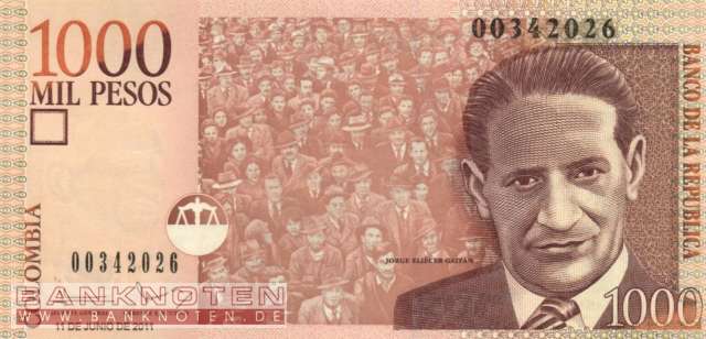 Kolumbien - 1.000  Pesos (#456o_UNC)