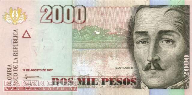 Kolumbien - 2.000  Pesos (#457h_UNC)