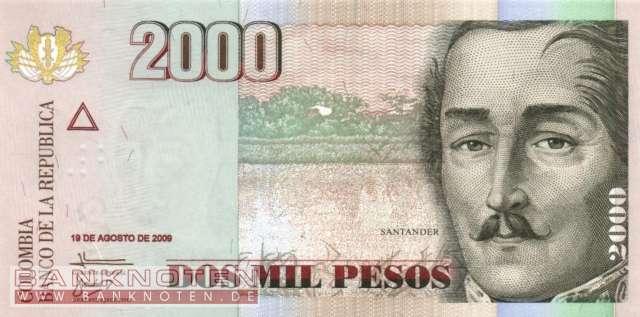 Kolumbien - 2.000  Pesos (#457k_UNC)