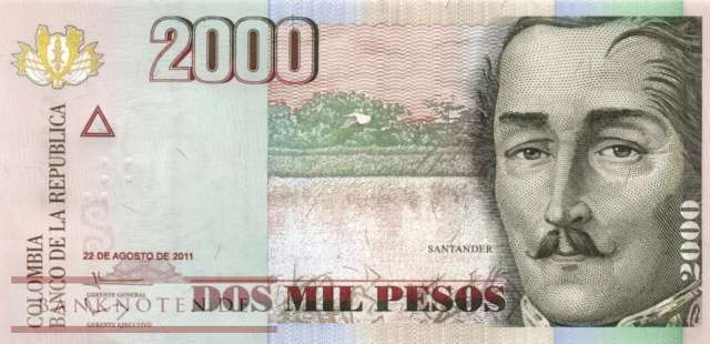 Kolumbien - 2.000  Pesos (#457q_UNC)