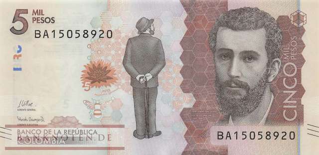 Colombia - 5.000  Pesos (#459h_UNC)