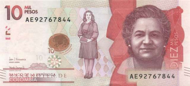 Colombia - 10.000  Pesos (#460c_UNC)